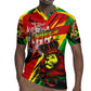 Afro Jamaica Lion Rugby Jersey Coat Of Arms Rastafarianism