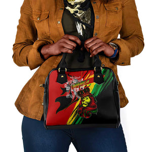 Afro Jamaica Lion Shoulder Handbag Coat Of Arms Rastafarianism