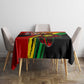 Afro Jamaica Lion Tablecloth Coat Of Arms Rastafarianism