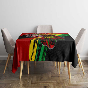 Afro Jamaica Lion Tablecloth Coat Of Arms Rastafarianism