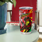 Afro Jamaica Lion Tumbler Cup Coat Of Arms Rastafarianism