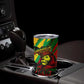 Afro Jamaica Lion Tumbler Cup Coat Of Arms Rastafarianism