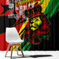 Afro Jamaica Lion Window Curtain Coat Of Arms Rastafarianism