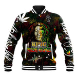 King Of Reggae Legend Bob Baseball Jacket Peace and Love