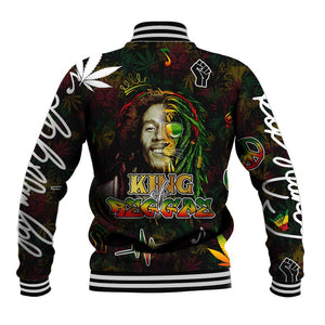 King Of Reggae Legend Bob Baseball Jacket Peace and Love