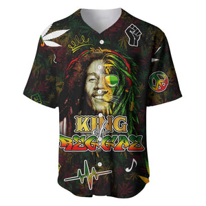 King Of Reggae Legend Bob Baseball Jersey Peace and Love