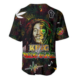 King Of Reggae Legend Bob Baseball Jersey Peace and Love
