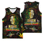 King Of Reggae Legend Bob Basketball Jersey Peace and Love - African Pride