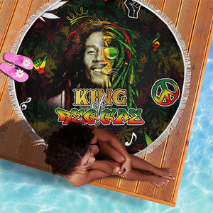 King Of Reggae Legend Bob Beach Blanket Peace and Love