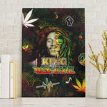 King Of Reggae Legend Bob Canvas Wall Art Peace and Love