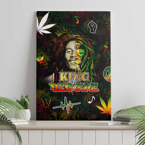 King Of Reggae Legend Bob Canvas Wall Art Peace and Love