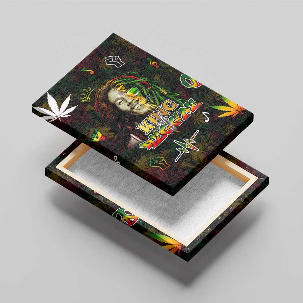 King Of Reggae Legend Bob Canvas Wall Art Peace and Love