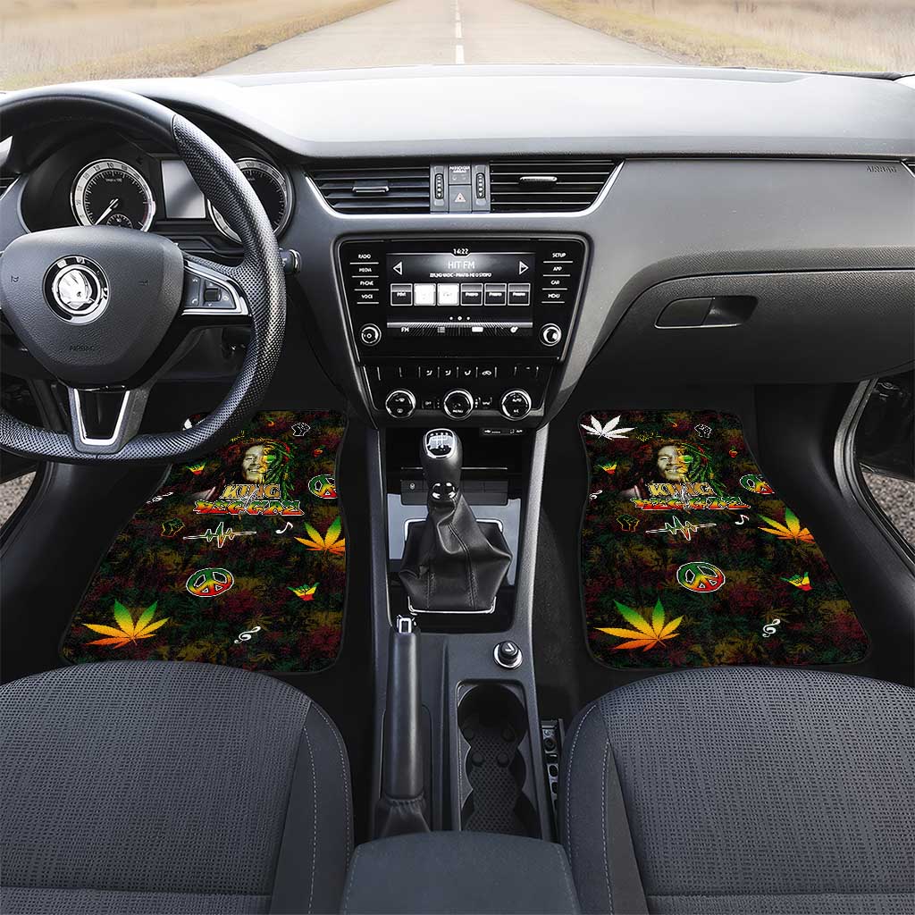 King Of Reggae Legend Bob Car Mats Peace and Love