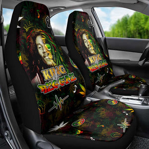 King Of Reggae Legend Bob Car Seat Cover Peace and Love
