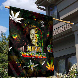 King Of Reggae Legend Bob Garden Flag Peace and Love