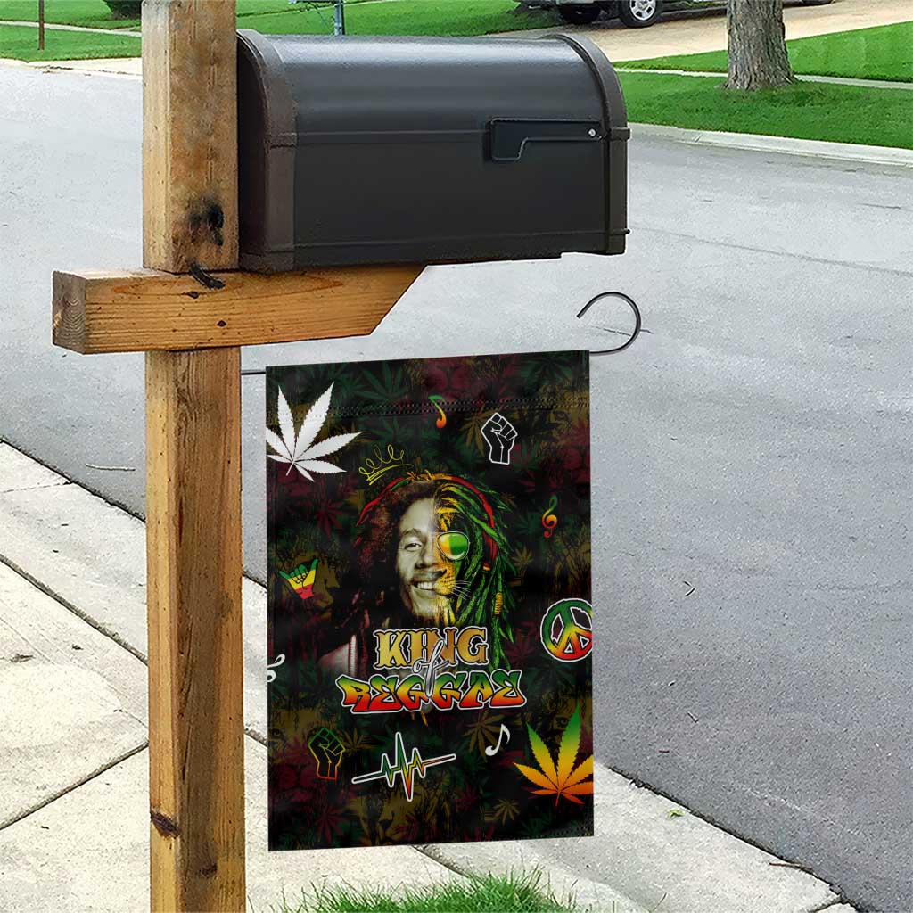 King Of Reggae Legend Bob Garden Flag Peace and Love