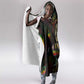 King Of Reggae Legend Bob Hooded Blanket Peace and Love