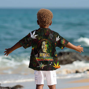 King Of Reggae Legend Bob Kid Hawaiian Shirt Peace and Love