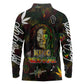 King Of Reggae Legend Bob Long Sleeve Polo Shirt Peace and Love