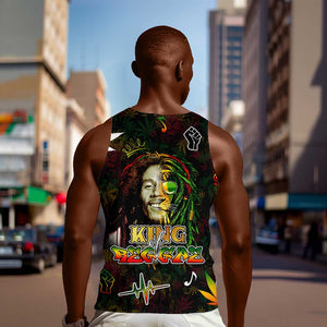 King Of Reggae Legend Bob Men Tank Top Peace and Love