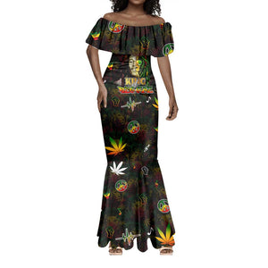 King Of Reggae Legend Bob Mermaid Dress Peace and Love