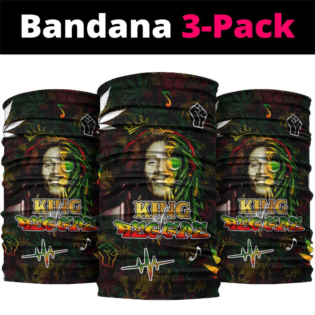 King Of Reggae Legend Bob Neck Gaiter Peace and Love DT02