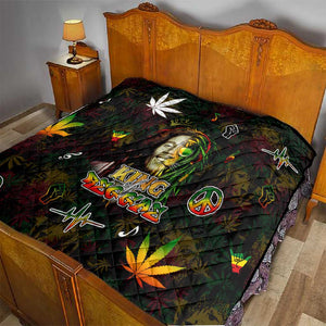 King Of Reggae Legend Bob Quilt Peace and Love