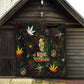 King Of Reggae Legend Bob Quilt Peace and Love