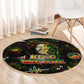 King Of Reggae Legend Bob Round Carpet Peace and Love