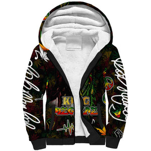 King Of Reggae Legend Bob Sherpa Hoodie Peace and Love