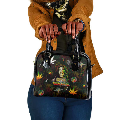 King Of Reggae Legend Bob Shoulder Handbag Peace and Love