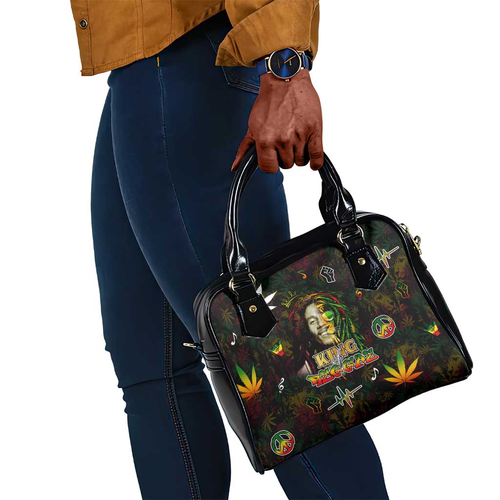 King Of Reggae Legend Bob Shoulder Handbag Peace and Love