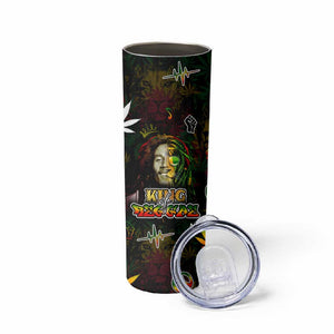 King Of Reggae Legend Bob Skinny Tumbler Peace and Love
