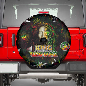 King Of Reggae Legend Bob Spare Tire Cover Peace and Love