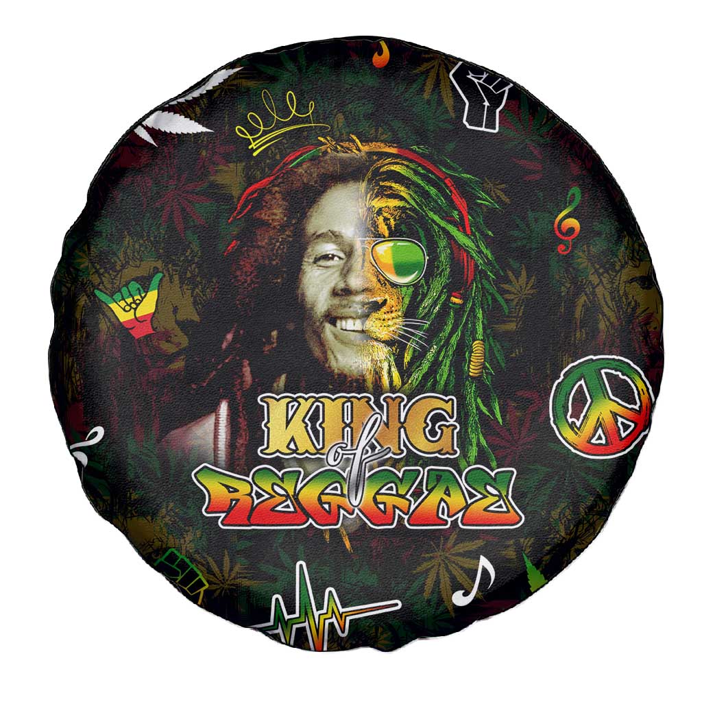 King Of Reggae Legend Bob Spare Tire Cover Peace and Love