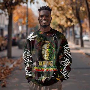 King Of Reggae Legend Bob Sweatshirt Peace and Love