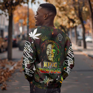 King Of Reggae Legend Bob Sweatshirt Peace and Love