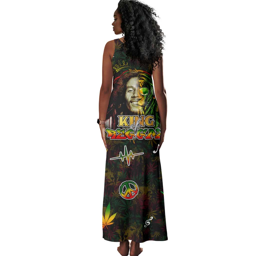 King Of Reggae Legend Bob Tank Maxi Dress Peace and Love