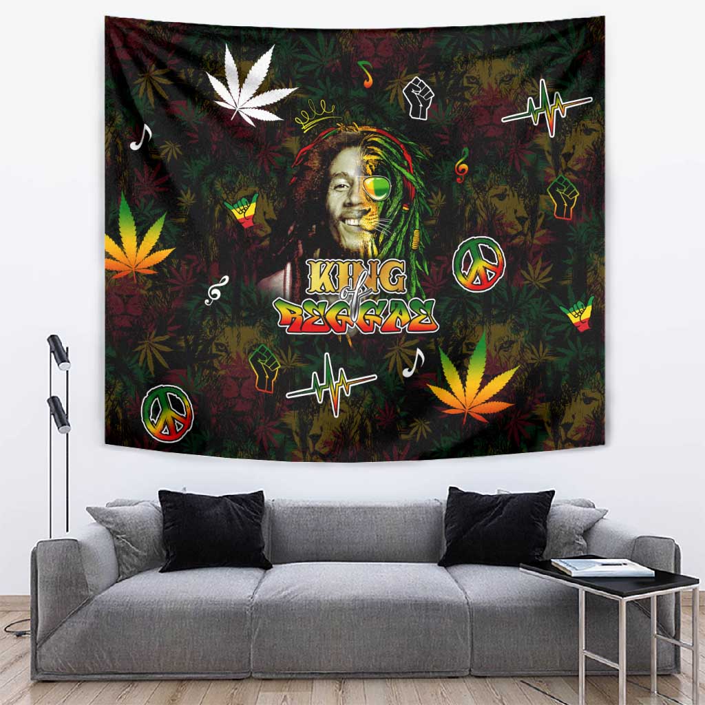 King Of Reggae Legend Bob Tapestry Peace and Love