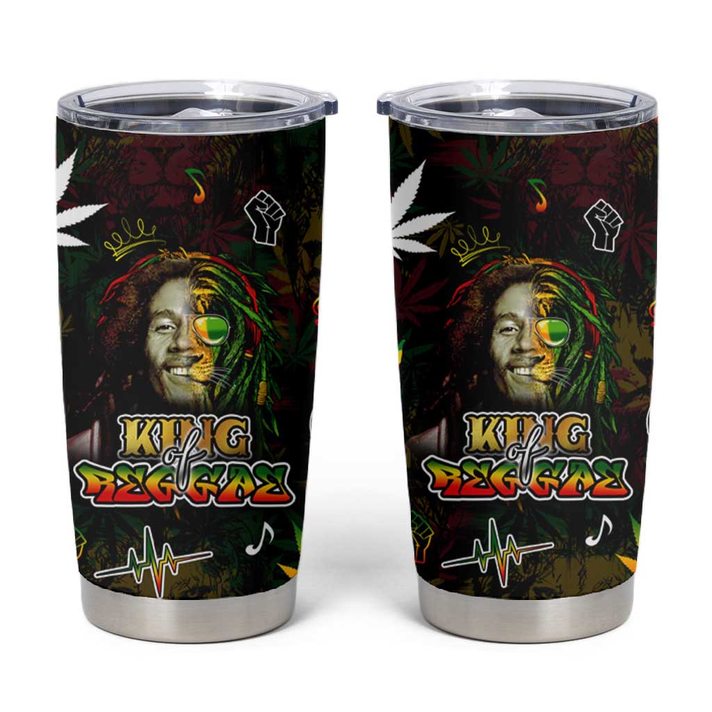 King Of Reggae Legend Bob Tumbler Cup Peace and Love