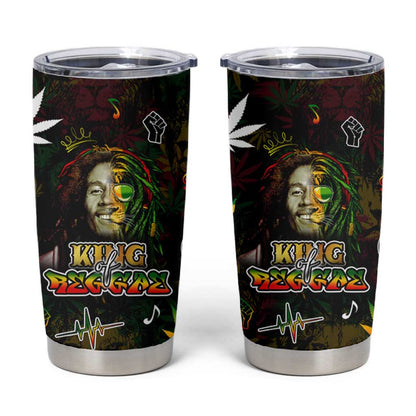 King Of Reggae Legend Bob Tumbler Cup Peace and Love