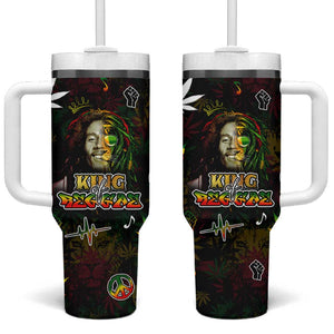 King Of Reggae Legend Bob Tumbler With Handle Peace and Love