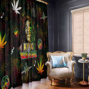 King Of Reggae Legend Bob Window Curtain Peace and Love