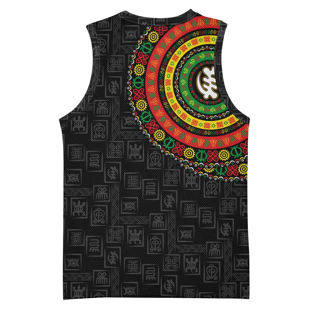 Adinkra Symbols Basketball Jersey African Culture - African Pride