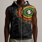 Adinkra Symbols Sleeveless Zip Hoodie African Culture - African Pride