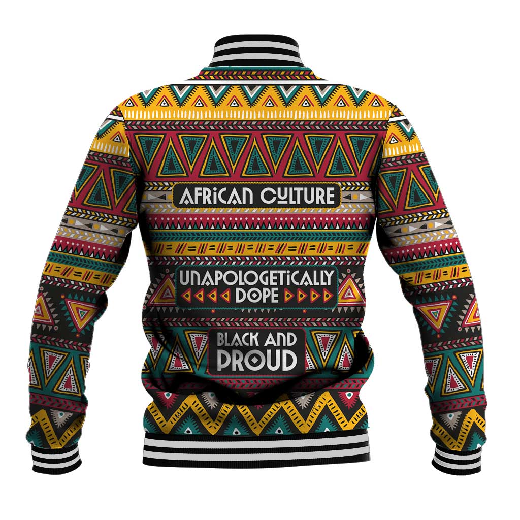 Colorful African Pattern Baseball Jacket DT02