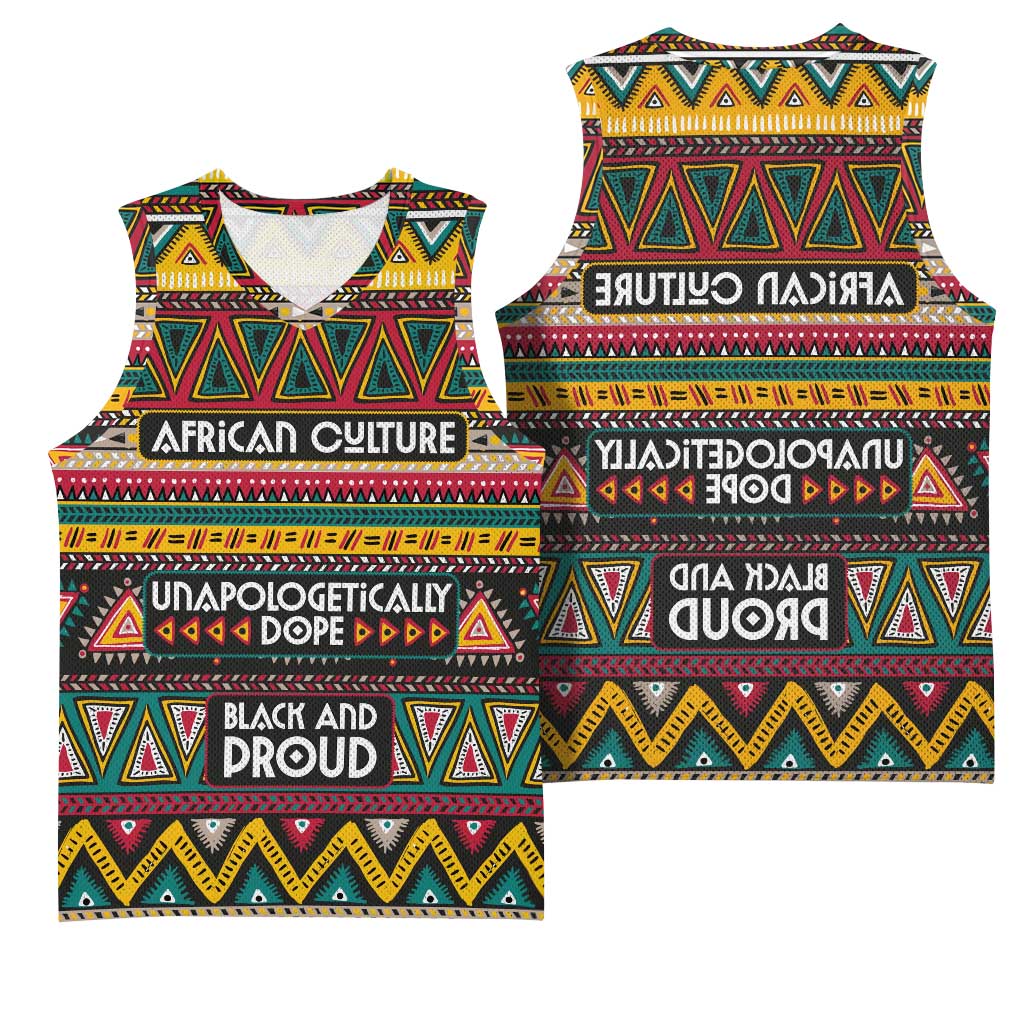 Colorful African Pattern Basketball Jersey - African Pride