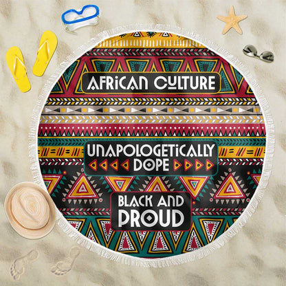 Colorful African Pattern Beach Blanket