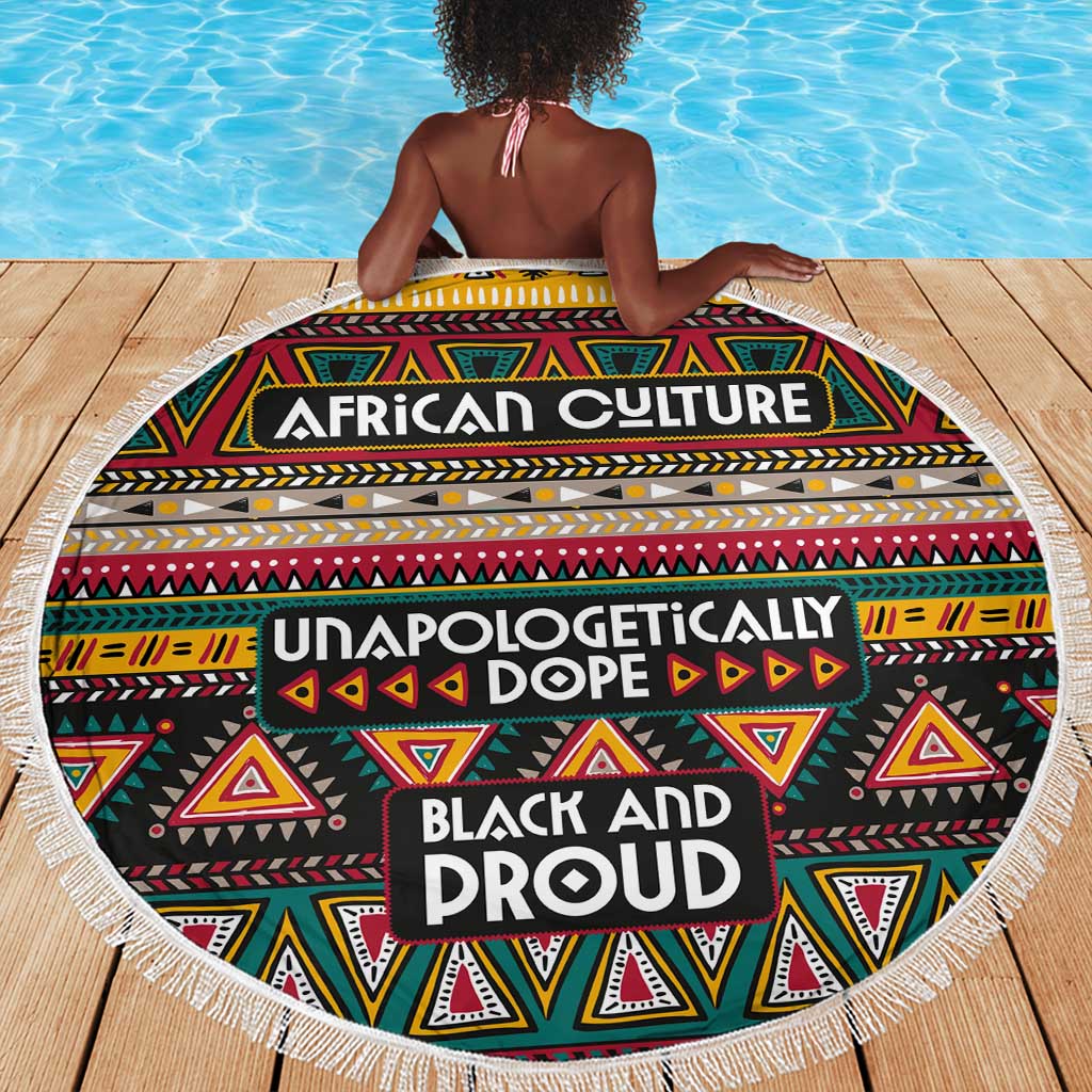 Colorful African Pattern Beach Blanket