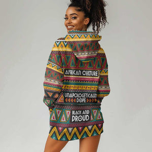 Colorful African Pattern Hoodie Dress